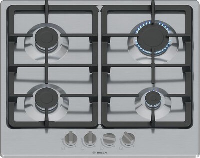 BOSCH - Piano cottura a gas PGP6B5K90 58,2 cm-Inox
