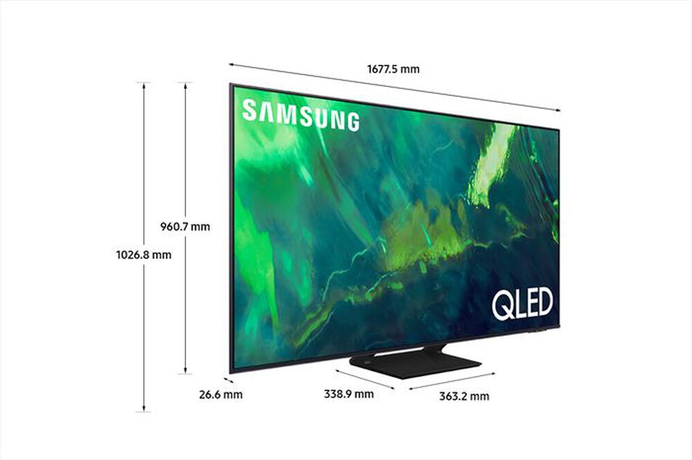 "SAMSUNG - Smart TV QLED 4K 75” QE75Q70A-Titan Gray"