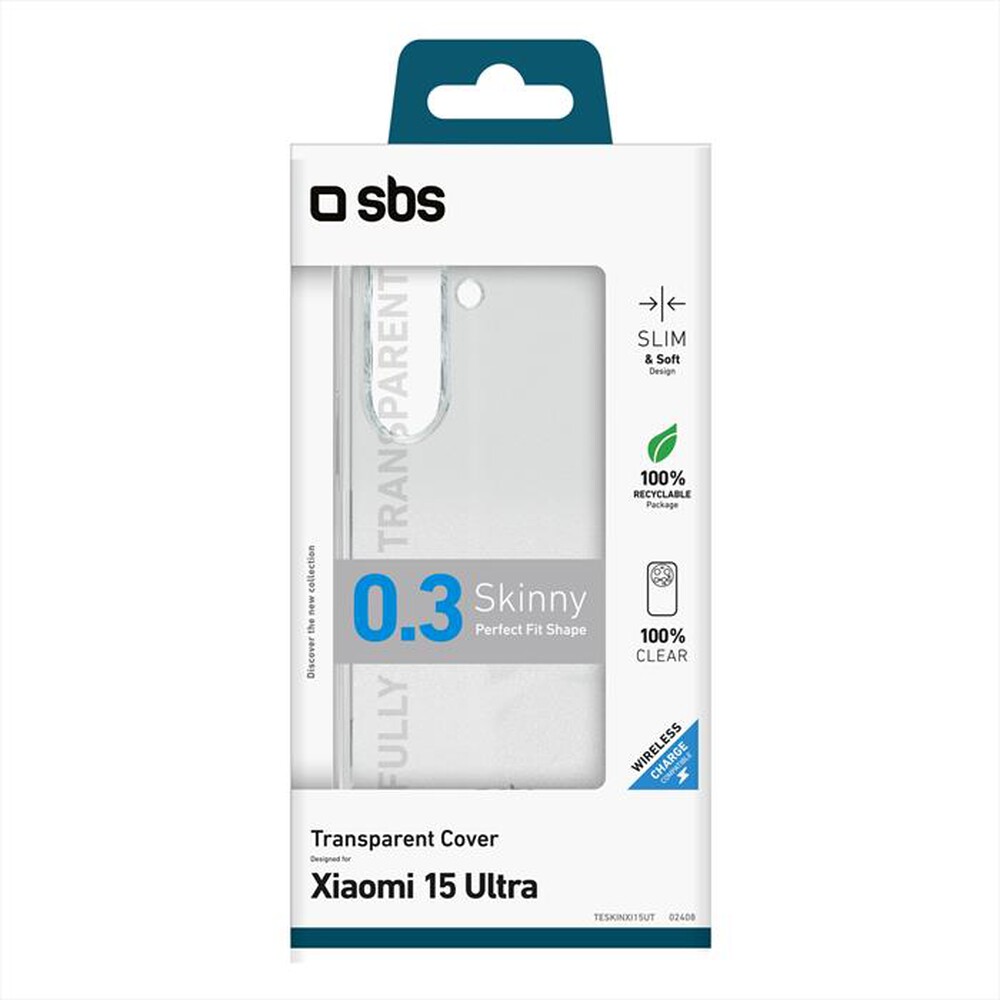 Immagine del prodotto SBS - Cover Skinny Xiaomi 15 Ultra TESKINXI15UT-Trasparente