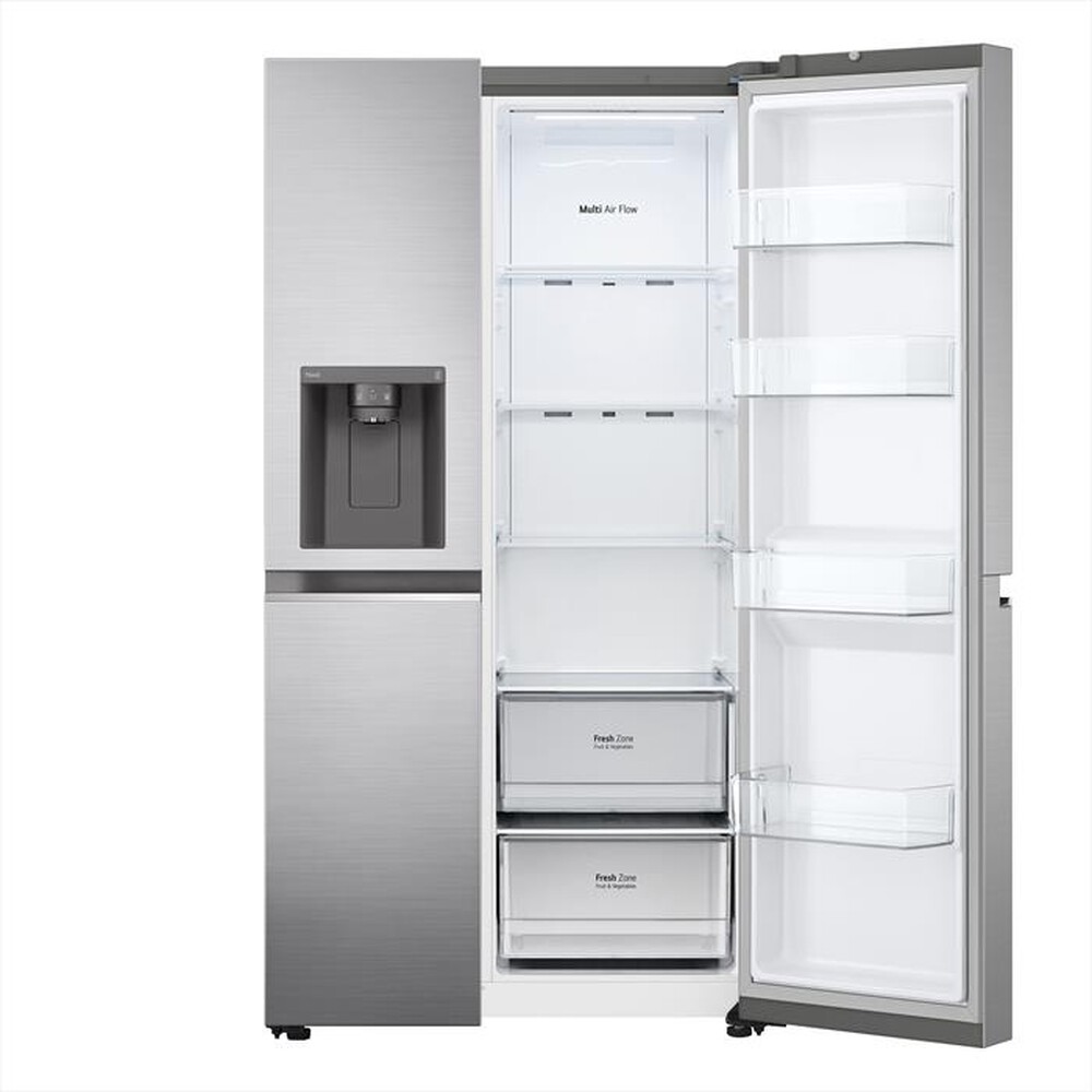 "LG - Frigorifero side by side GSLV70PZTD Classe D 635L-Metallico, Argento"
