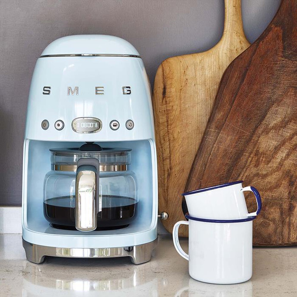 "SMEG - Macchina da Caffè Filtro 50's Style – DCF02PBEU-azzurro"