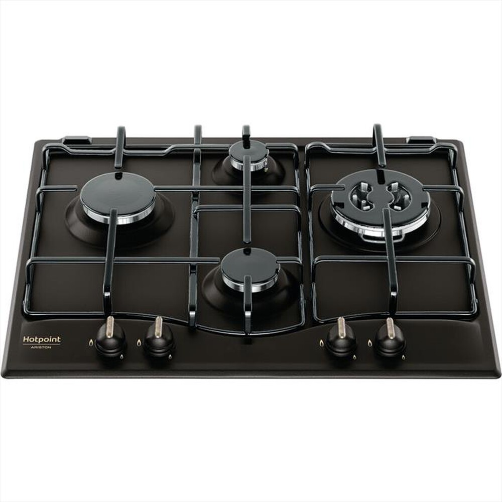 "HOTPOINT ARISTON - Piano cottura a gas PCN 640 T (AN) R /HA 4 fuochi-Antracite"