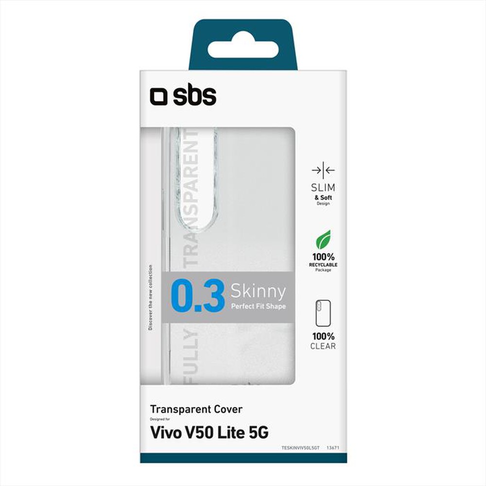 Immagine del prodotto SBS - Cover Skinny Vivo V50 Lite 5G TESKINVIV50L5GT-Trasparente