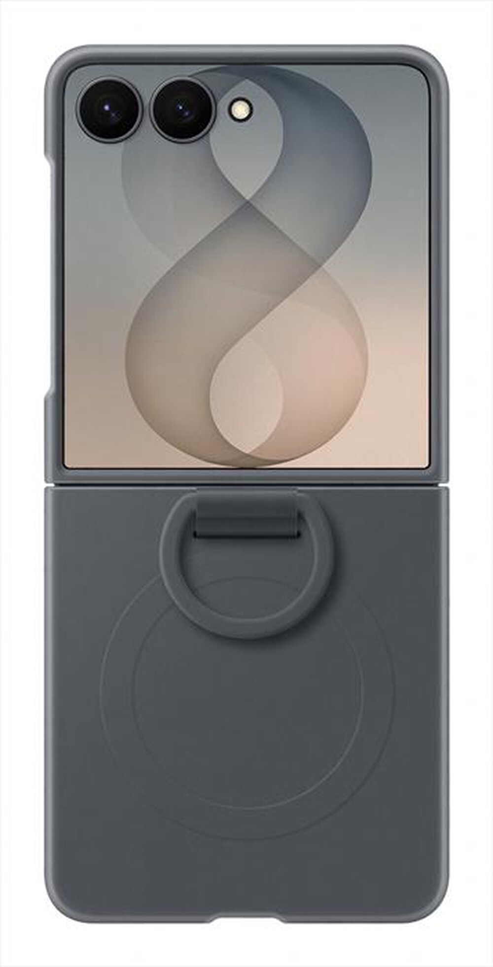 Immagine del prodotto SAMSUNG - Custodia Silicone Ring Magnet per Galaxy Z Flip8-Black