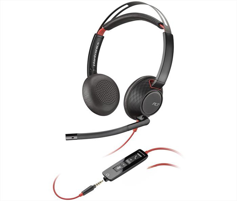 "POLY - Cuffie stereo BLACKWIRE 5220-Nero"