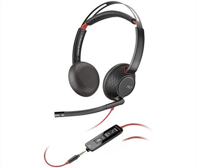 POLY - Cuffie stereo BLACKWIRE 5220-Nero