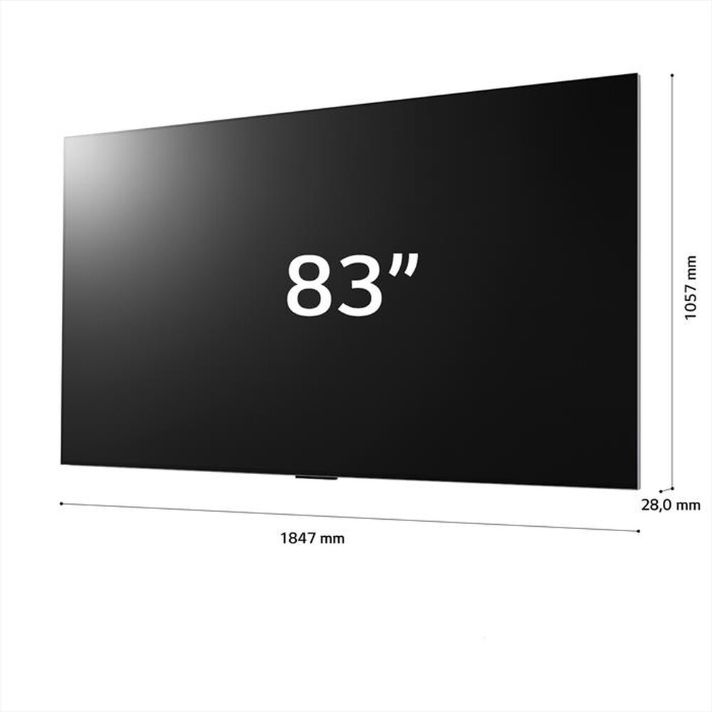 "LG - Smart TV OLED evo UHD 4K 83\" Serie G4 OLED83G45LW-Argento"
