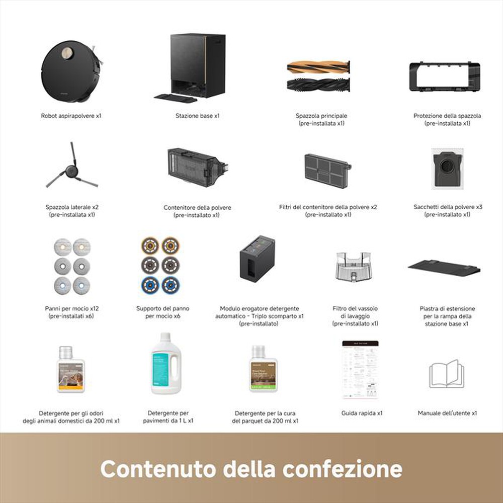 Immagine del prodotto DREAME - Aspirapolvere robot MATRIX10 ULTRA VIM-Nero / Oro