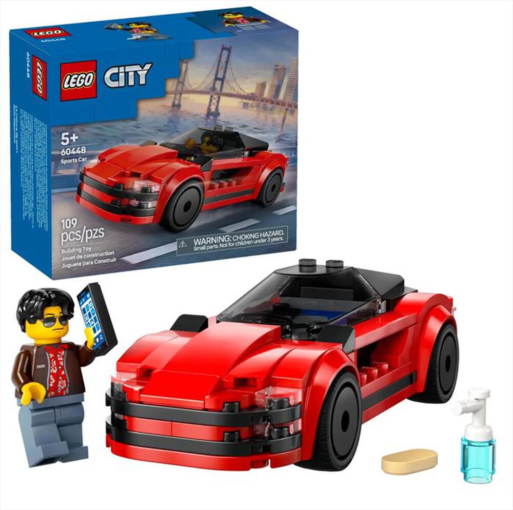 "LEGO - CITY Auto sportiva rossa - 60448-Multicolore"
