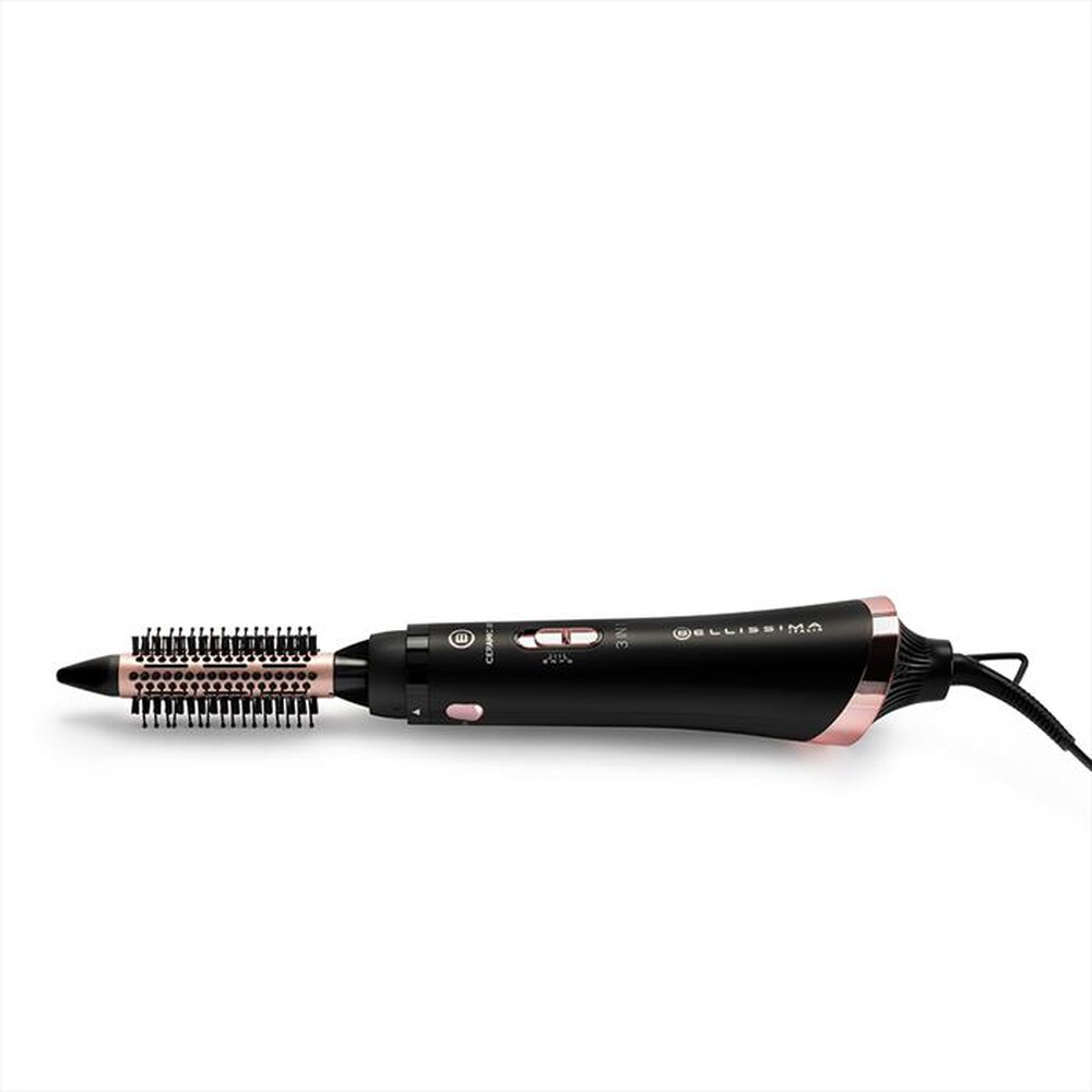 "BELLISSIMA IMETEC - MODELLATORE AD ARIA CERAMIC AIR 3 IN 1-Nero, Rosa"
