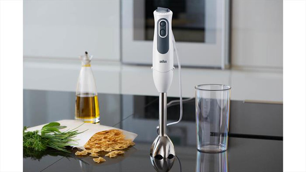 "BRAUN - Frullatore a immersione Minipimer MQ3135WH SAUCE-BIANCO/GRIGIO"