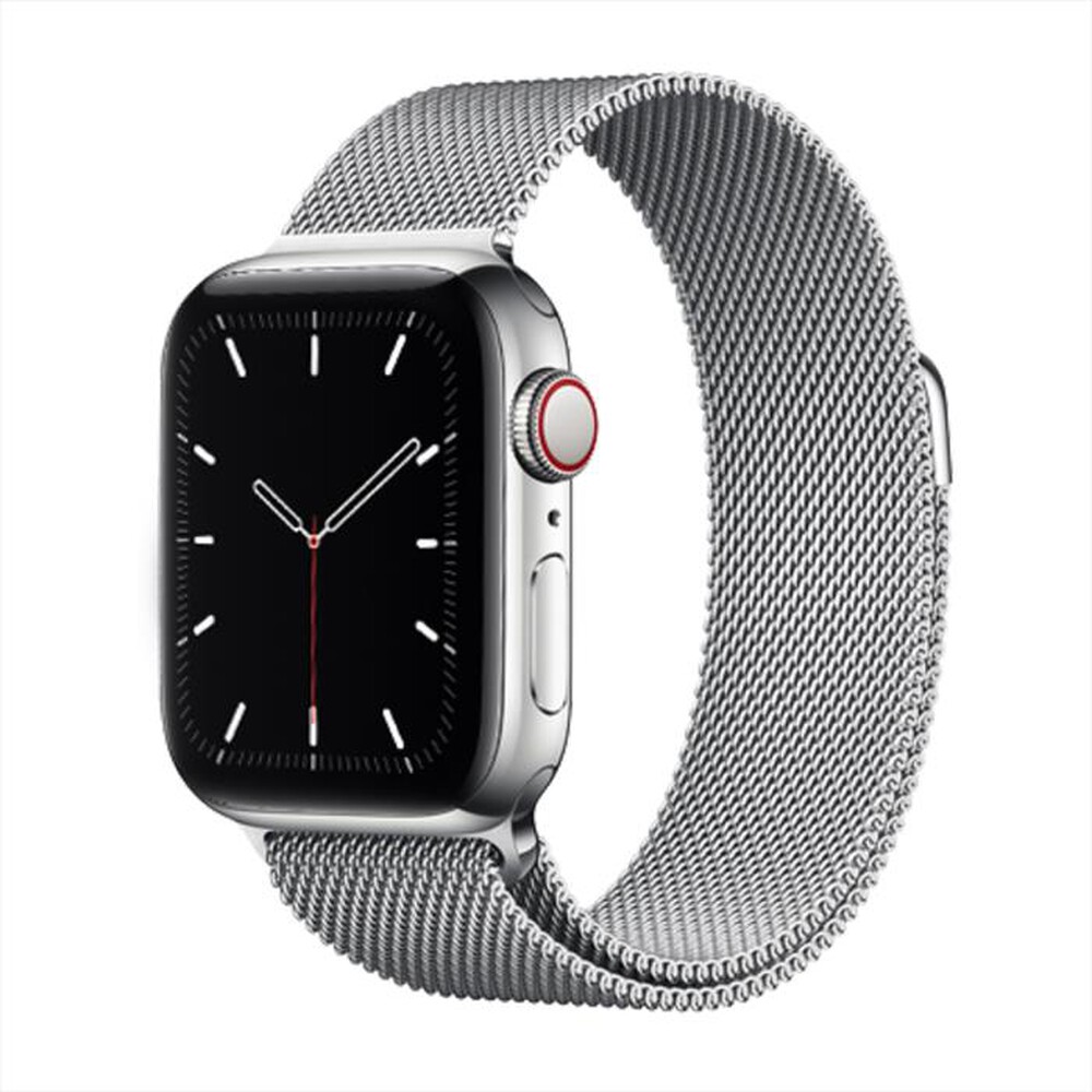 "EVA FRUIT - CINTURINO ACCIAIO INOX PER APPLE WATCH CHIUS MAGN-argento"
