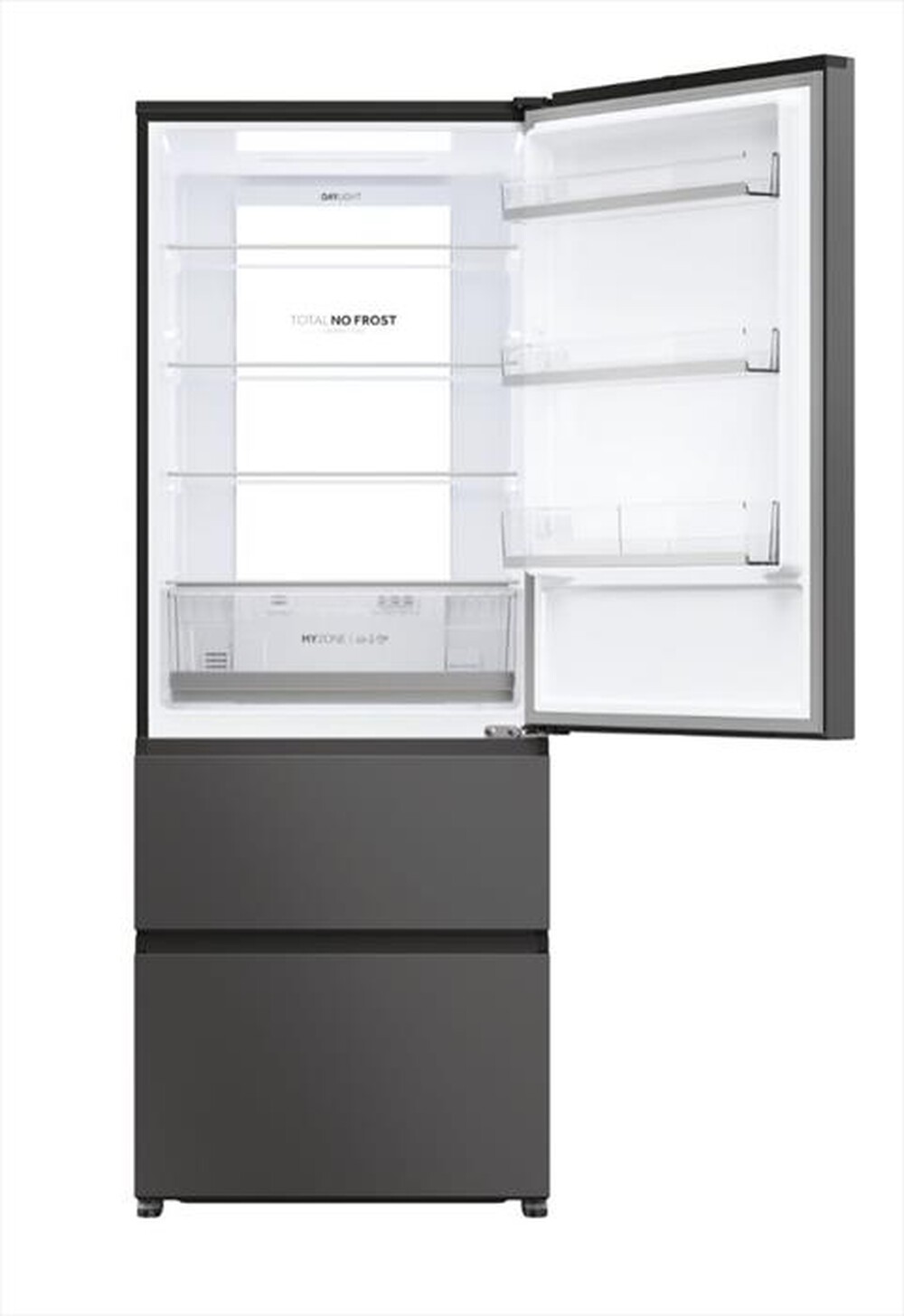 "HAIER - Frigorifero combinato HTR5719ENPT Classe E 528 lt-Black"