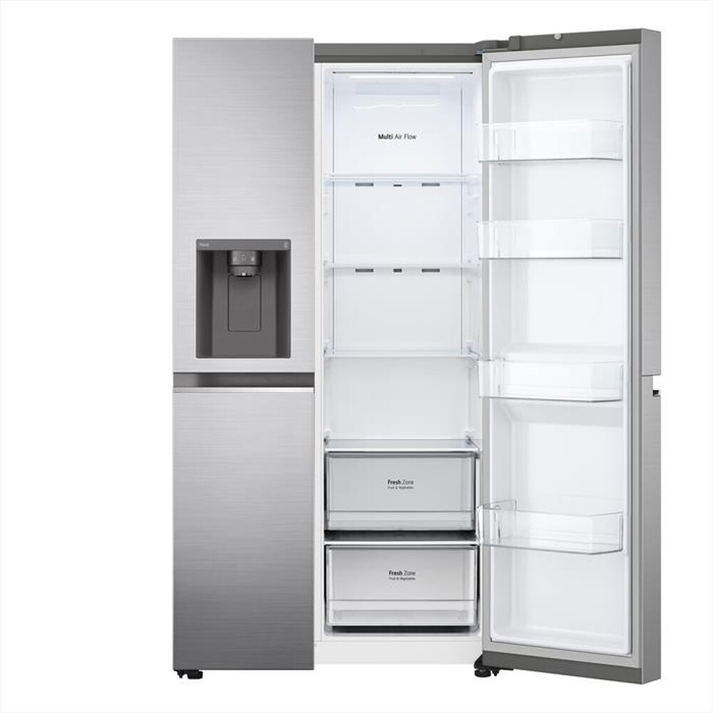 "LG - Frigorifero side by side GSLV70PZTD Classe D 635L-Metallico, Argento"