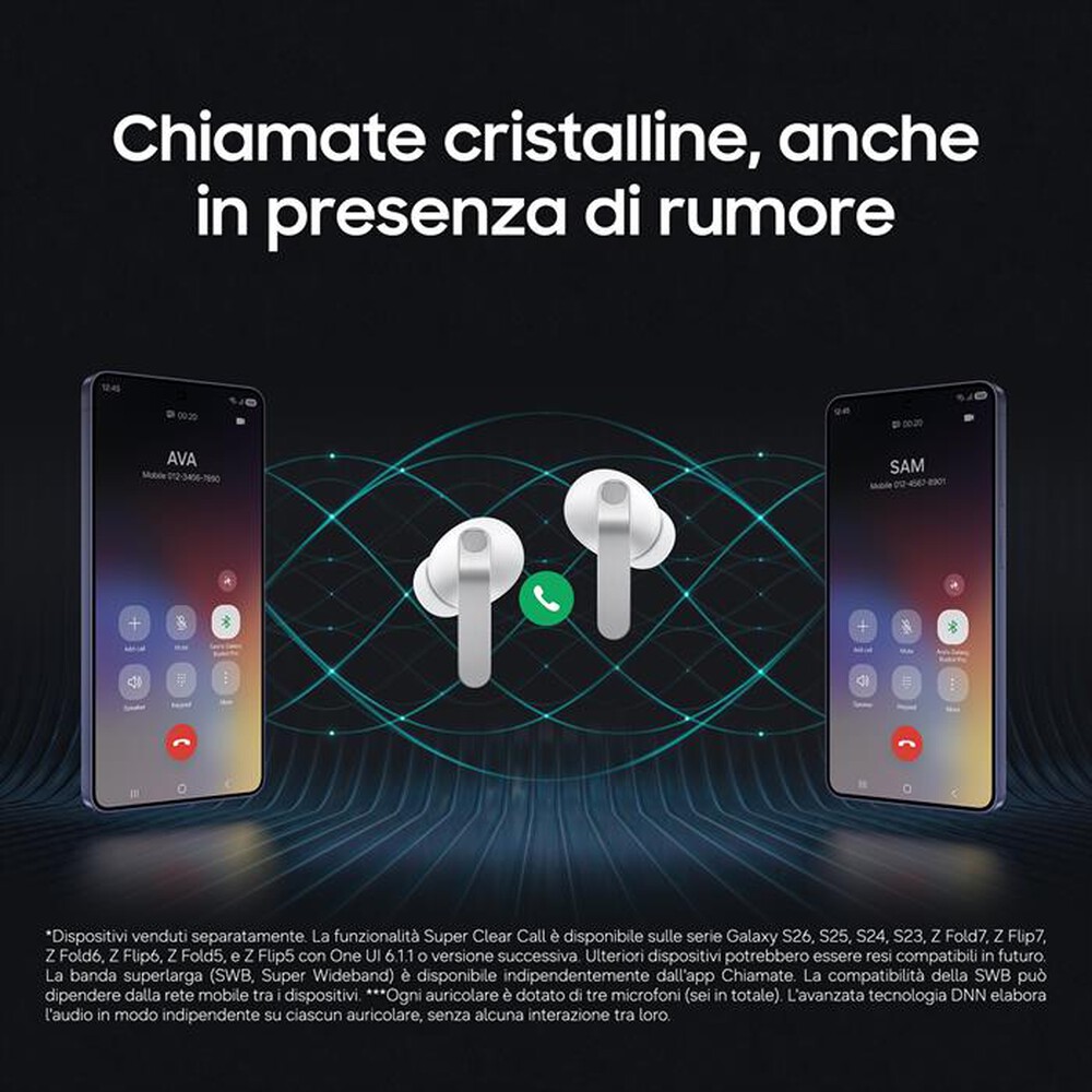 Immagine del prodotto SAMSUNG - Auricolare Bluetooth Galaxy Buds4 Pro-White