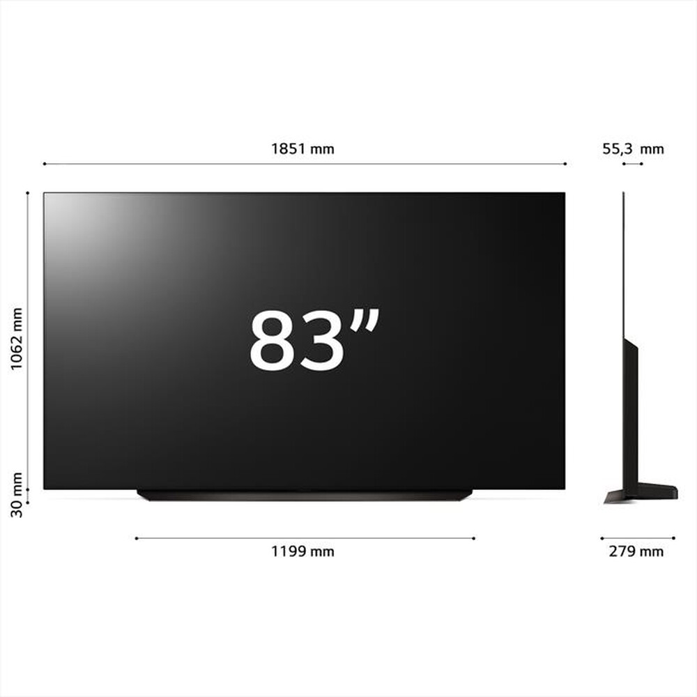 "LG - Smart TV OLED evo UHD 4K 83\" Serie C4 OLED83C44LA-Marrone"