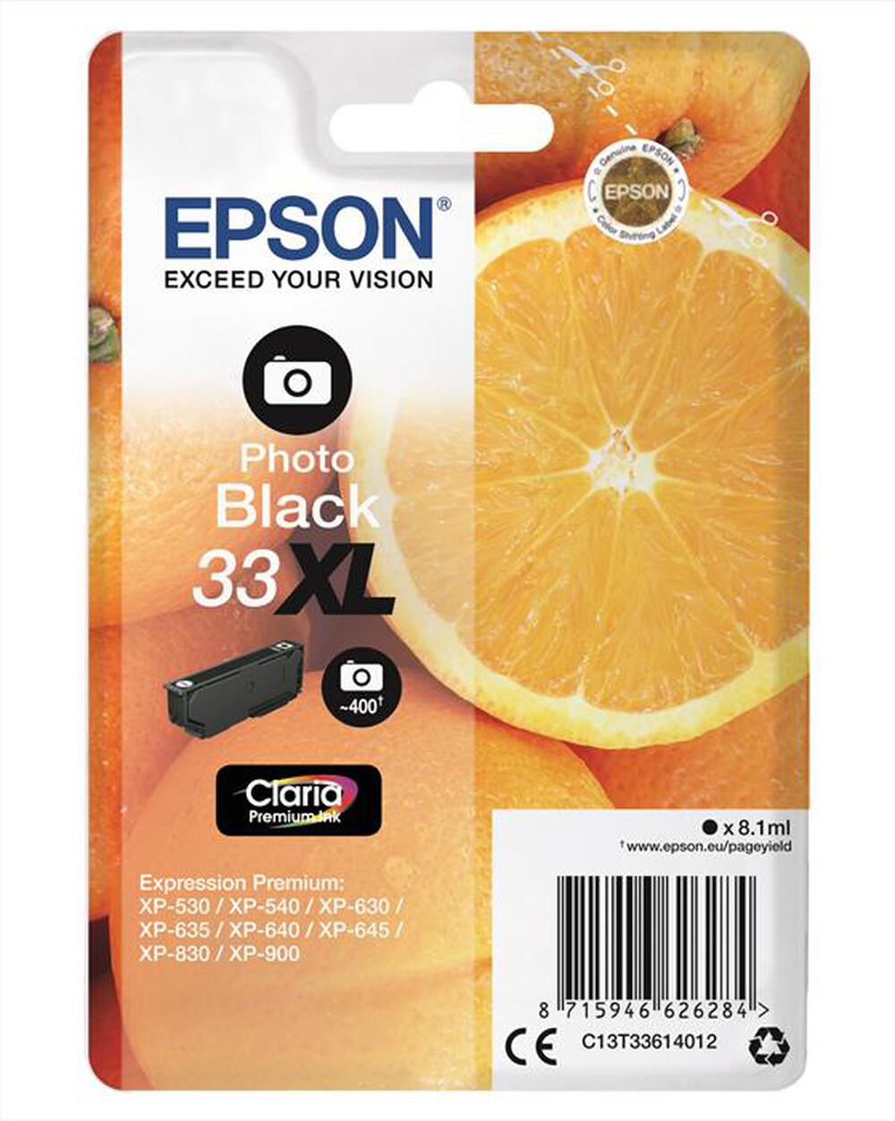 "EPSON - C13T33614022-Nero foto XL"