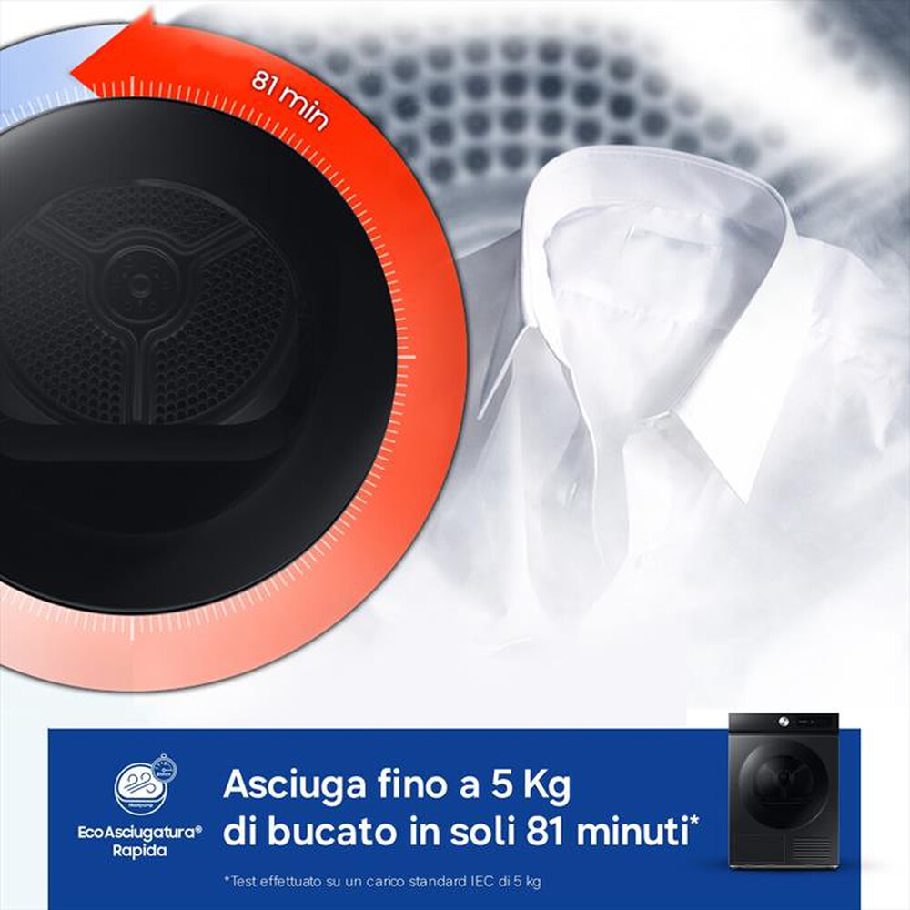 Immagine del prodotto SAMSUNG - Asciugatrice DV90DB7845GBU3 9Kg Classe A-Nero