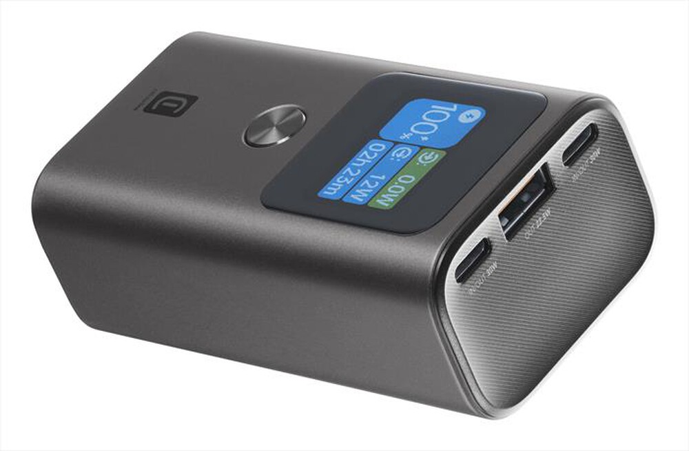 "CELLULARLINE - Power Bank 10000mAh 30W display LCD PBULTRON10000D-Nero"