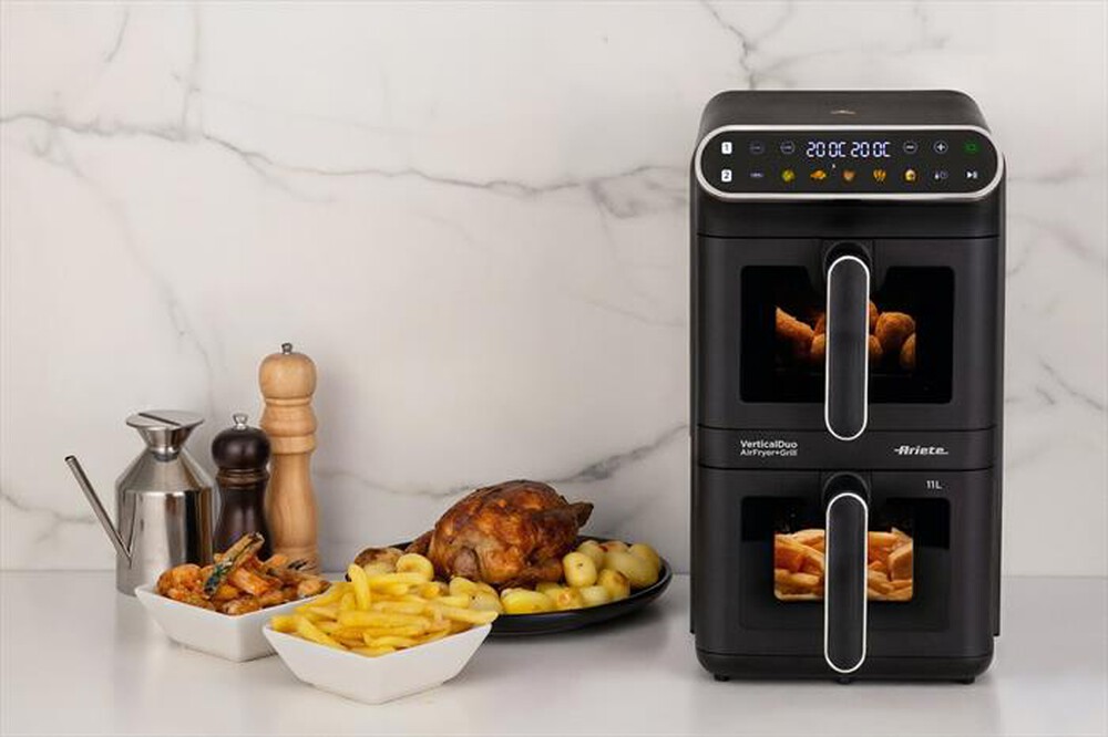 Immagine del prodotto ARIETE - Friggitrice ad aria doppia verticale 4640-Nero