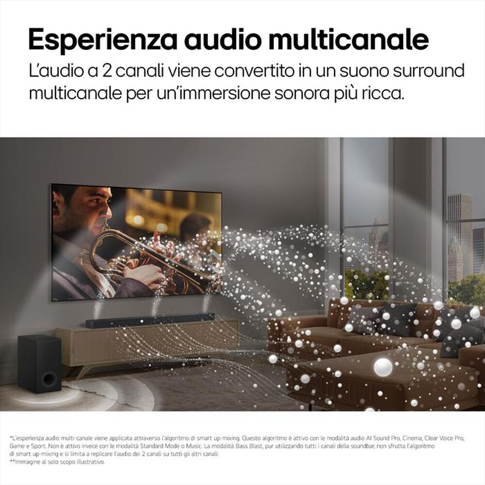 Immagine del prodotto LG - Soundbar + subwoofer S70TY-Nero