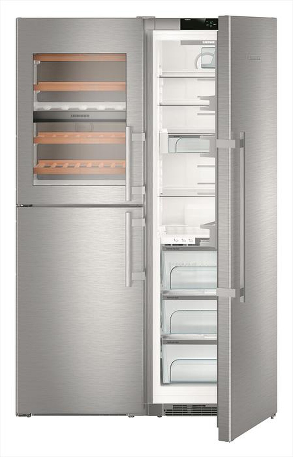 "LIEBHERR - Frigorifero side by side SBSES 8496-21 Classe D-Acciaio SmartSteel"