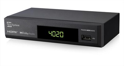 TELESYSTEM - Ricevitore TS4020 COMBO SAT/DTT T2/S2-Black
