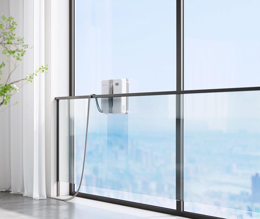 "ECOVACS - Robot lavavetri WINBOT MINI-Grigio, Bianco"
