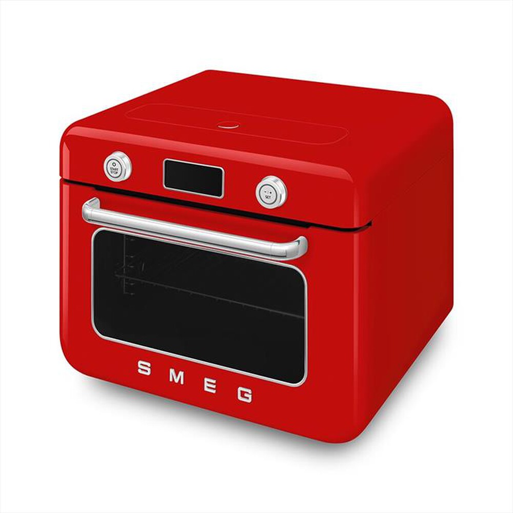 "SMEG - Forno combinato a vapore da appoggio COF01RDEU-Rosso"
