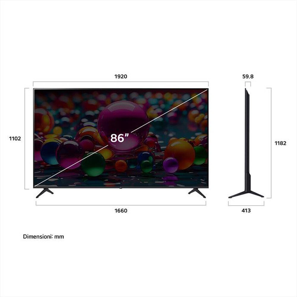 Immagine del prodotto LG - Smart TV LED UHD 4K 86" 86UA75006LA-Nero