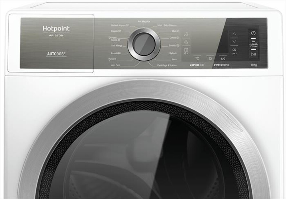 "HOTPOINT ARISTON - Lavatrice GENTLE POWER H8 W046WB IT 10 Kg Classe A-Bianco"