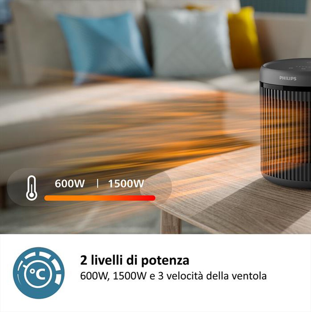 Immagine del prodotto PHILIPS - Termoventilatore SERIE 2000 CX2120/01-Nero