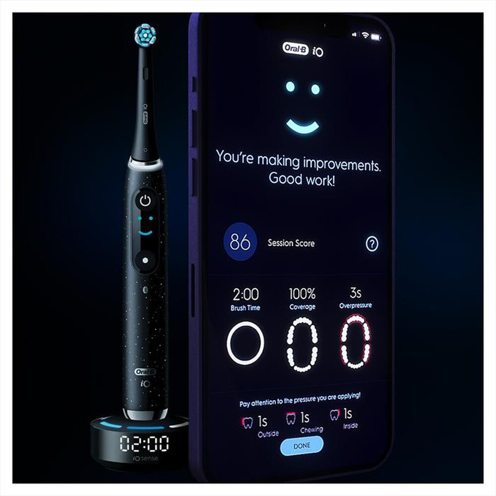"ORAL-B - Spazzolino elettrico IO 10-Nero"