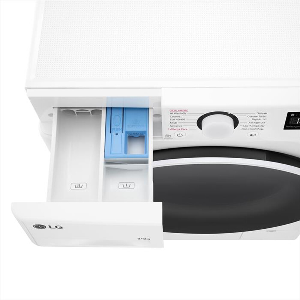 "LG - Lavasciuga AI DD D2R5S09TSWW 9/5 Kg Classe E-Bianca"