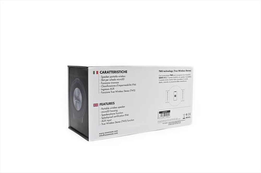 Immagine del prodotto AAAMAZE - SPEAKER BLUETOOTH WAVE H-2-Nero