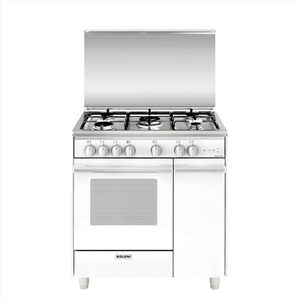 "GLEM GAS - Cucina a gas UQ855VX Classe A-Bianco"