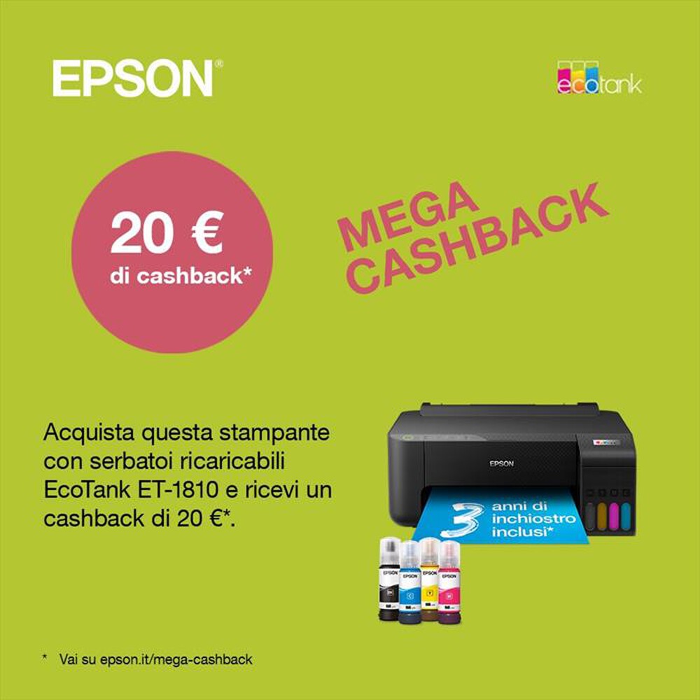 Immagine del prodotto EPSON - Stampante ECOTANK ET-1810-Nero