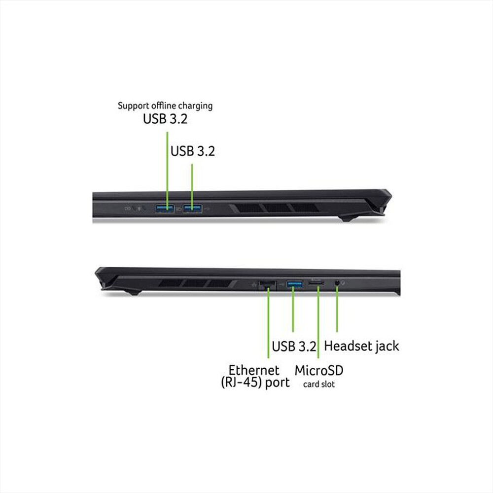 Immagine del prodotto ACER - Notebook gaming NITRO V 16S AI ANV16S-61-R30X 16"-Nero