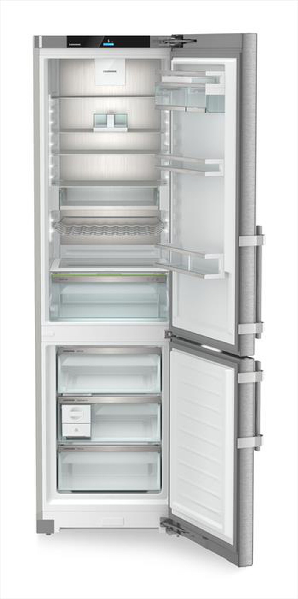 "LIEBHERR - Frigorifero combinato CNSDB 5753-20 Classe B-Acciaio SmartSteel / Silver"