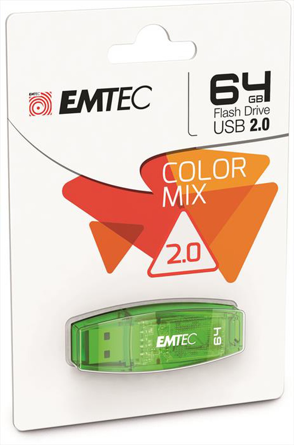 "EMTEC - COLOR MIX C410 64GB USB2.0-Verde"