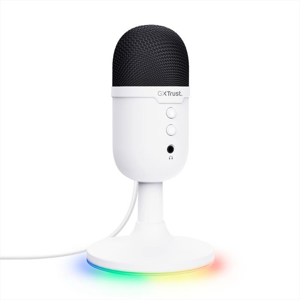 "TRUST - Microfono gaming USB GXT234W YUNIX-White"