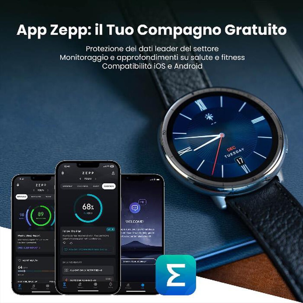Immagine del prodotto AMAZFIT - Smartwatch ACTIVE 2 ROUND PREMIUM ED-Black+red