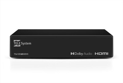 TELESYSTEM - Decoder digitale terrestre TS6105 T2 HEVC MAIN 10-Black