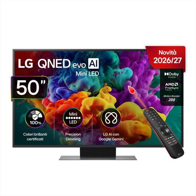 LG - Smart TV QNED  EVO AI MINILED 4K 50" 50QNED86B6B-Charcoal Black