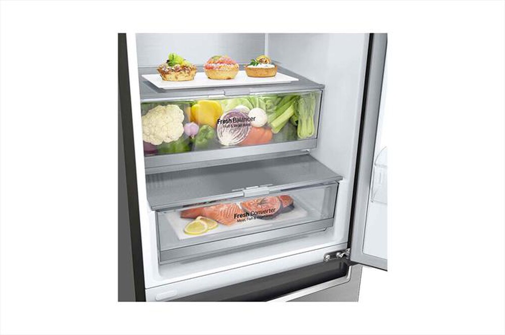 "LG - Frigorifero combinato GBB72PZVGN Classe D 419lt-Metallico"