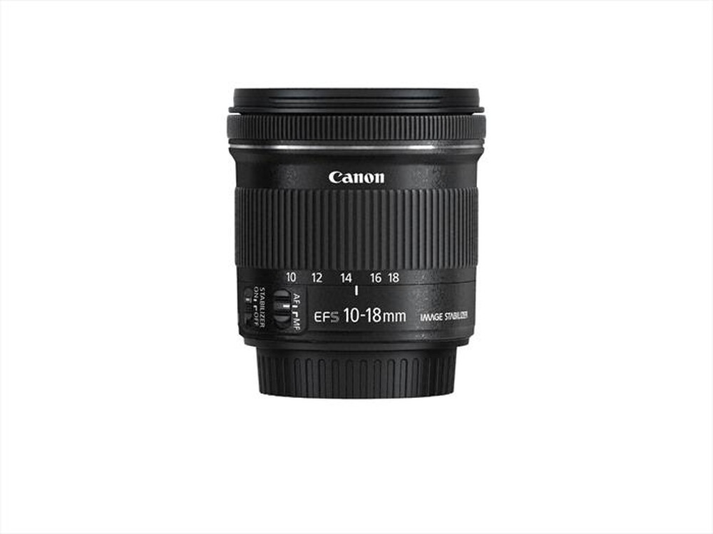 "CANON - Ottica EF-S 10-18 IS STM + EW-73C +Panno per lenti-Black"