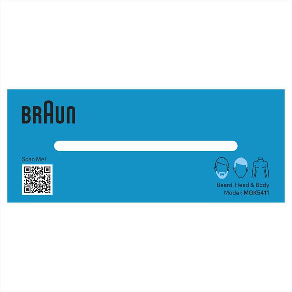 "BRAUN - Regolabarba SERIES 5 MGK5411-Black / Nordic Blue"