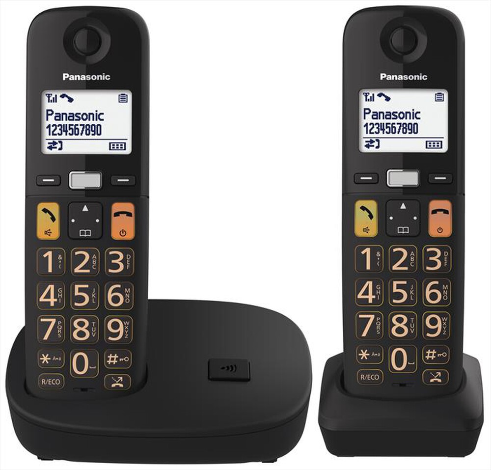 Immagine del prodotto PANASONIC - Cordless 2 pezzi KX-TGU112EXB-Nero