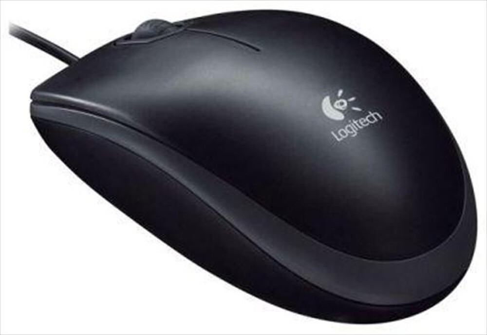 "LOGITECH - Wired Mouse M100-black"