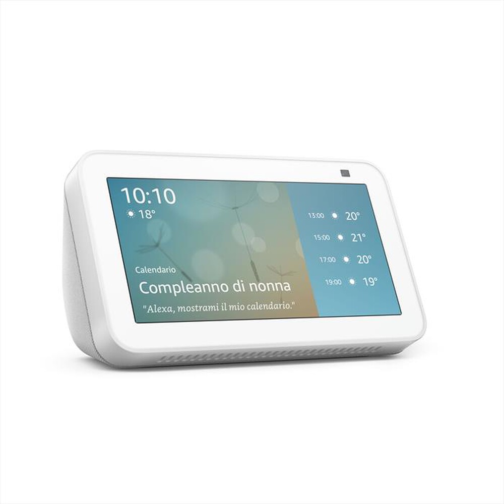 "AMAZON - ECHO SHOW 5 (2ª GENERAZIONE, MODELLO 2021)-Bianco ghiaccio"